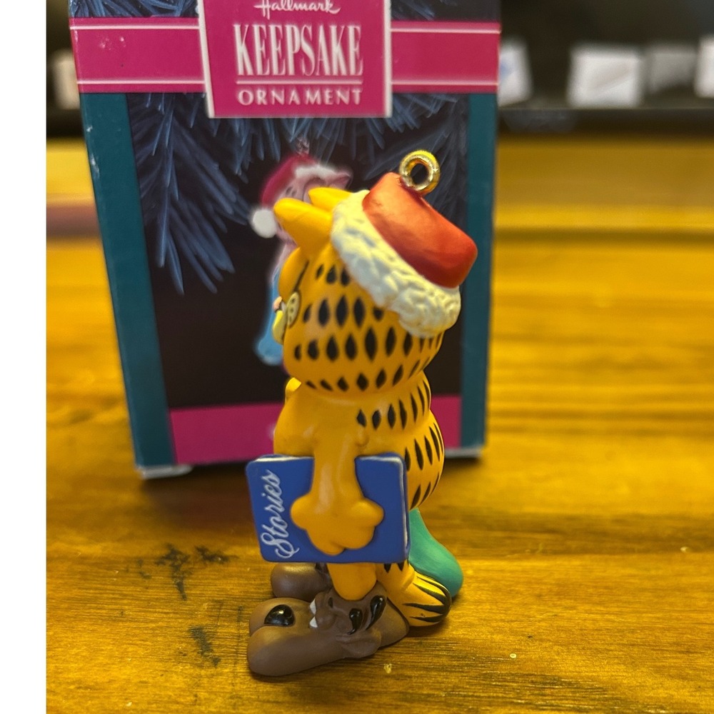 Hallmark Garfield Keepsake Ornaments 1991 1992 Set Orange Vintage Christmas - Picture 4 of 7